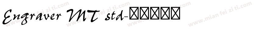 Engraver MT std字体转换